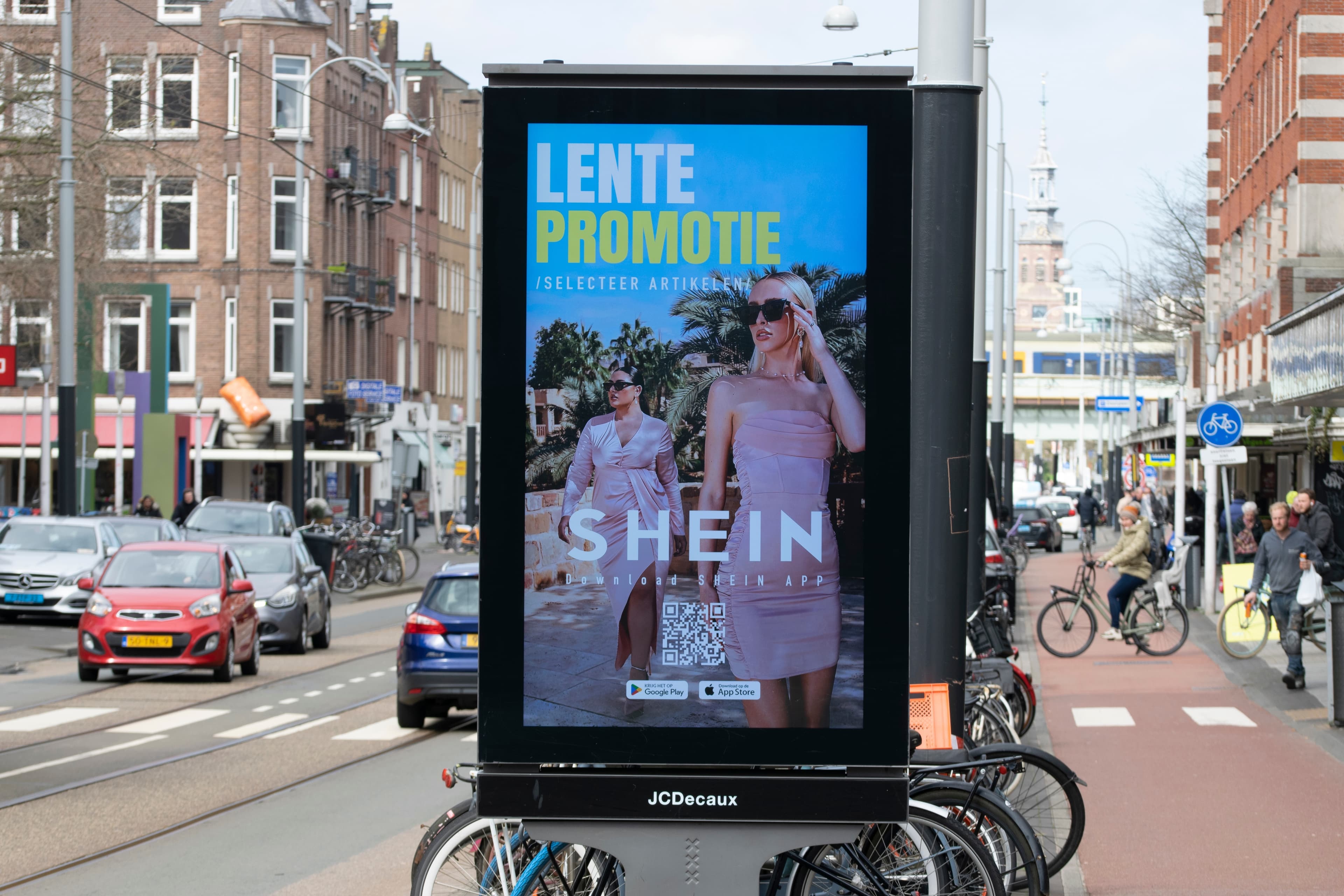 Billboard Shein Fashion At Amsterdam The Netherlands