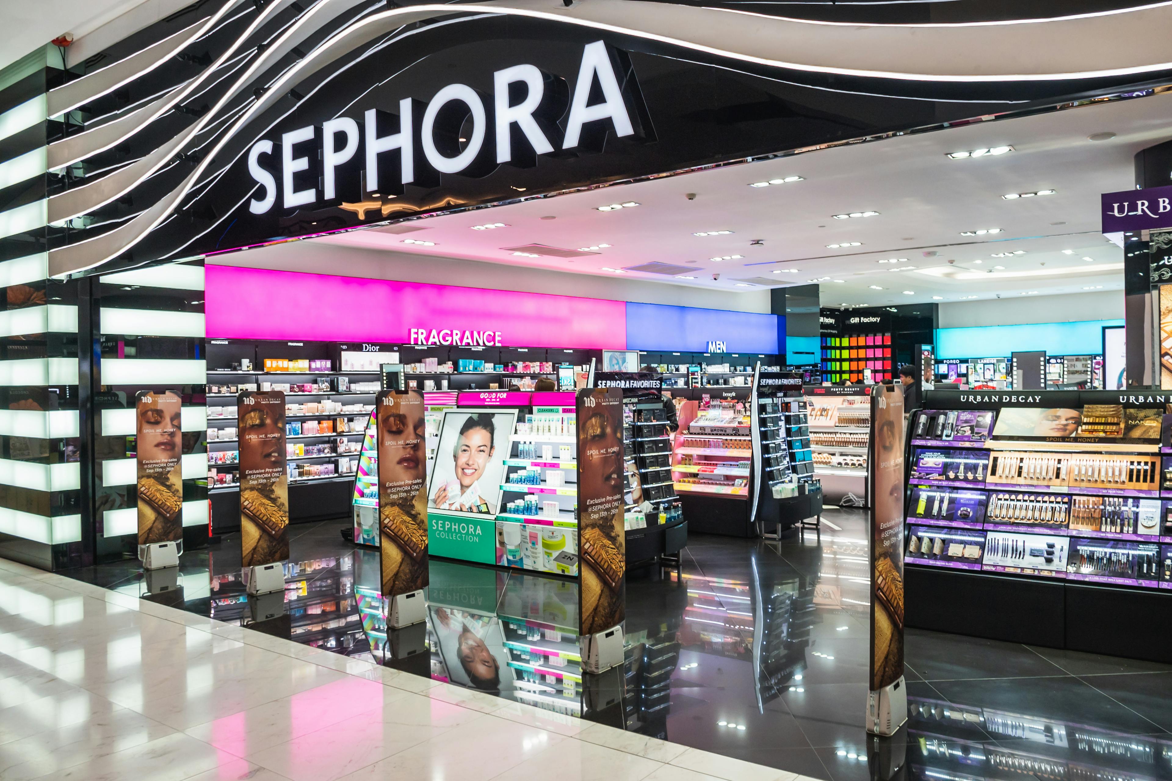 Sephora store in a shopping mall 