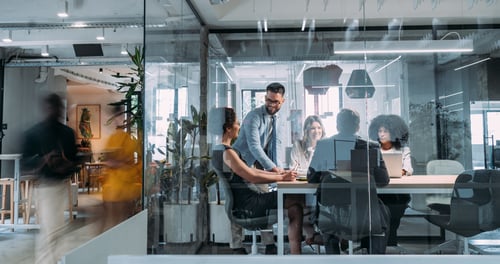 business people having a meeting in board room