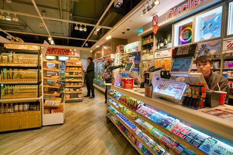convenience store interior