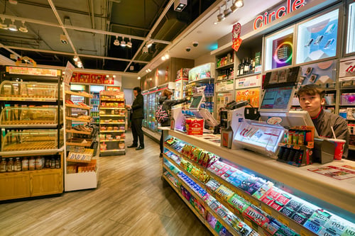 convenience store interior