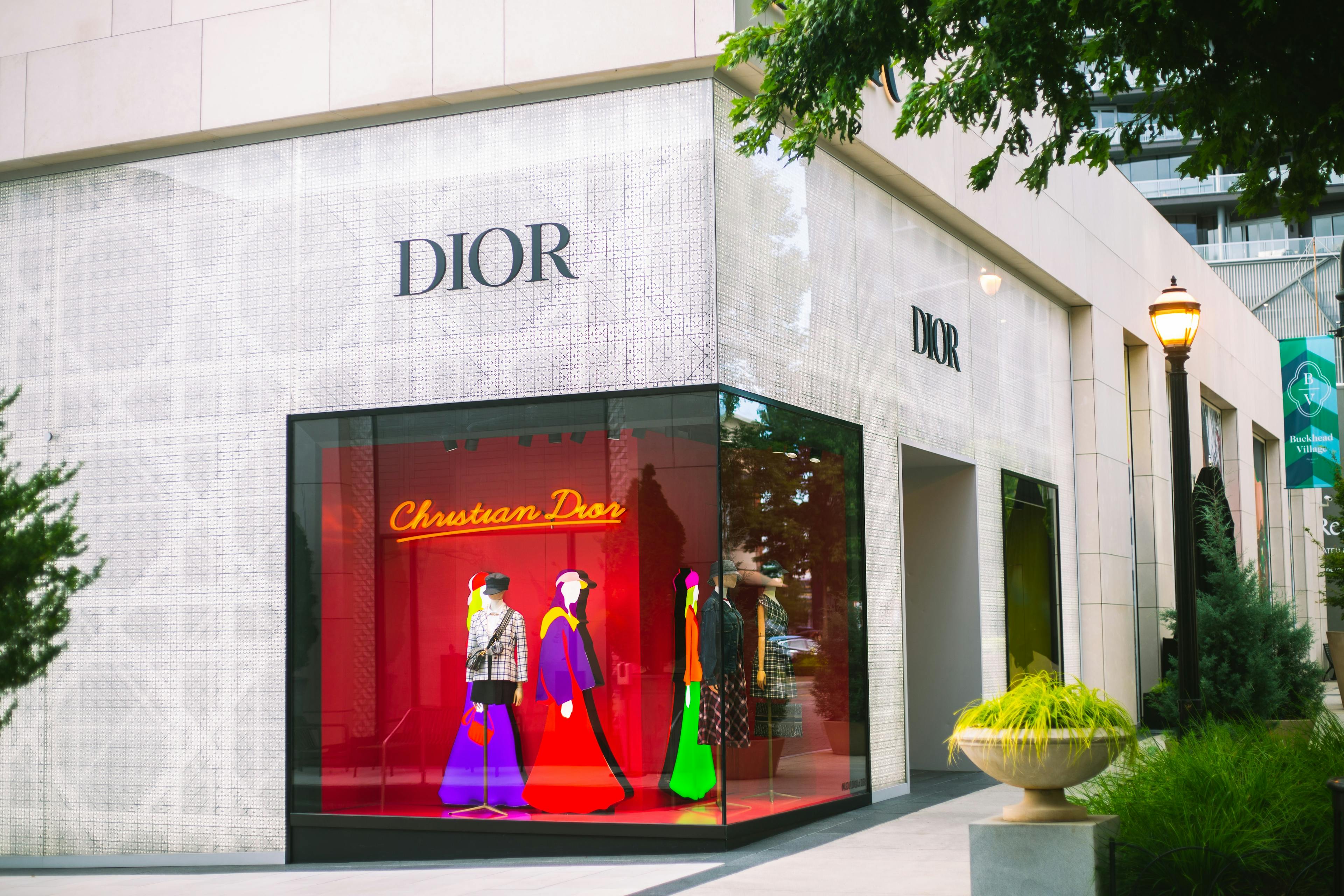 Christian Dior store window display